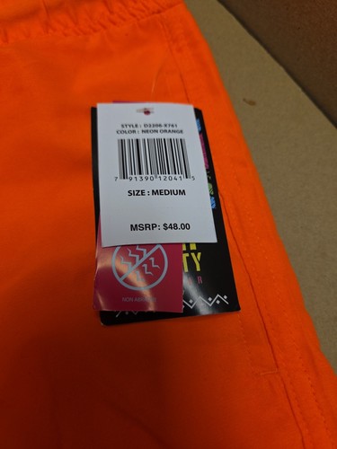 NEU Drill Clothing Surf Society Badehose Shorts Neon Orange Herren Größe Medium - Bild 3 von 10