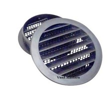 1.5" Round Plastic Vent - Black - Package of 6