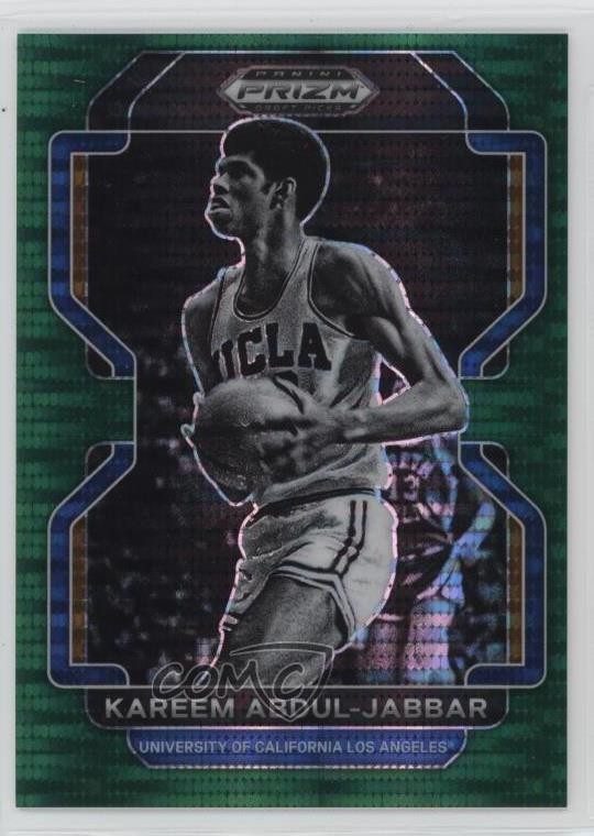 2022 Panini Prizm Draft Picks Green Pulsar 2/25 Kareem Abdul-Jabbar #30 HOF 18er