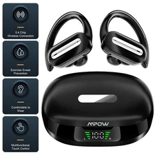 Mpow Wireless Bluetooth Earphones HIFI Headphone Stereo Noise Cancelling Headset