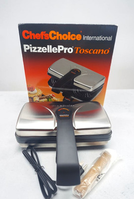 Chef's Choice Pizzelle Pro Toscano Express Bake 834, Cannoli Form, New Open Box
