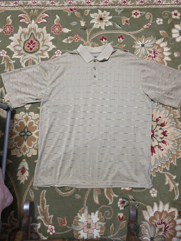 Mens Sz XL Pebble Beach Collared Polo Golf Shirt