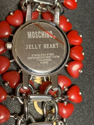 Moschino NEU Jelly Heart Uhr von Moschino Stunden & Minuten Damen einzigartiges Design - Bild 11 von 12