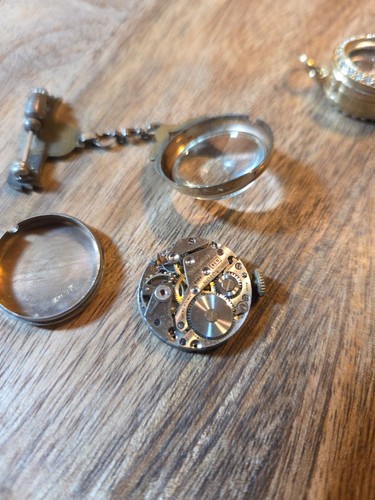 2 RARE VINTAGE PENDANT WATCH MECHANICAL HANDWIND Paul Garnier & Croton Lot KB 5 - Picture 12 of 12