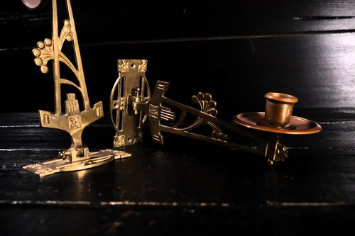 Lámparas de piano decorativas Art Nouveau / Lámpara de pared / Candelabro / Antiguo #D - Imagen 6 de 7