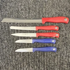 5 WUSTHOF SILVERPOINT 4051/12cm, (2) 4013/8cm, 4103/12cm, 4141/20cm KNIFE SET