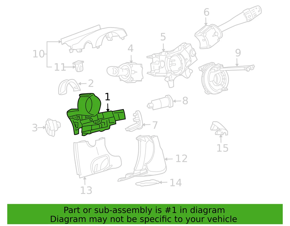 全新通用原始设备制造商 HHR COBALT SOLSTICE SKY G5 发射和启动开关房 23233204 — 第 3/3 张图片