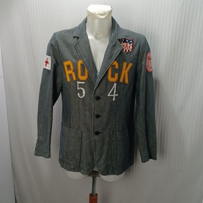 Item e6970 zu elements dark grey jacket with logos size L, cotton blend