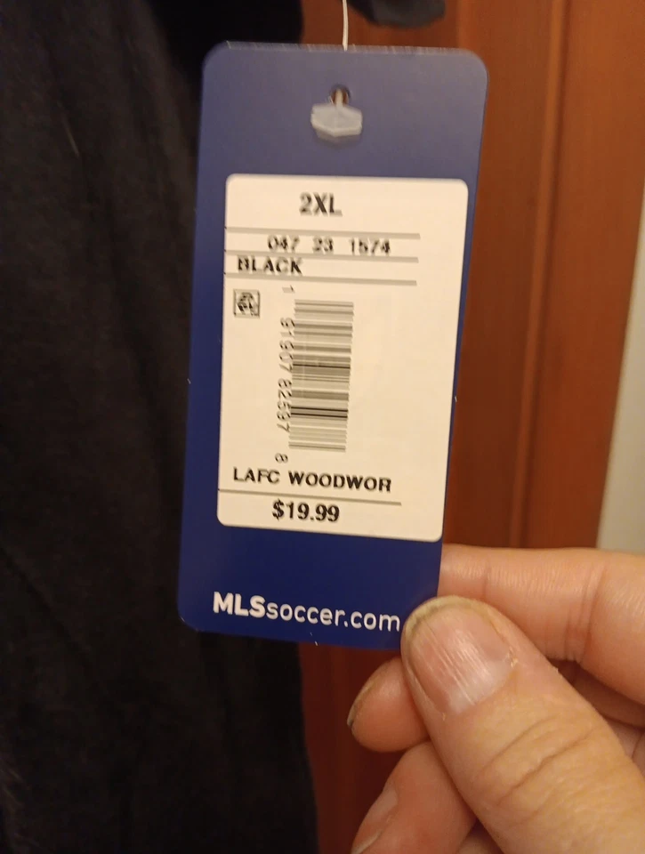 NWT MLS Los Angeles Galaxy Football Club T-Shirt,  Size XL.  Black/Gold. - Image 4 of 4