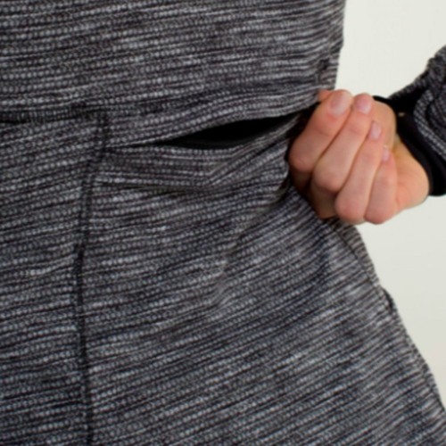 Lululemon Base Runner 1/2 Reißverschluss Langarm Piqué schwarz/weiß Weltraum Strick Gr. 2 Neu mit Etikett - Bild 10 von 13
