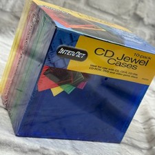 VTG InterAct 10 Pack Jewel Cases Assorted Colors New CD DVD Gaming Disc Storage