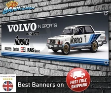 Volvo 242 Turbo Race Car PVC Banner for Garage, Workshop, etc LARGE