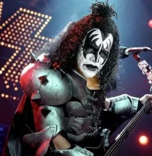 Banda de Beso Gene Simmons Máscara de Látex Juegos con disfraces Máscara Fiesta de Halloween Disfraz utilería
