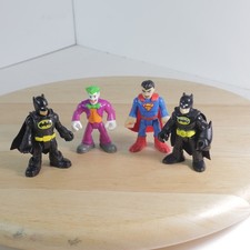 Imaginext DC Super Friends Super Heroes, 4 figuras de acción Batman Superman Joker