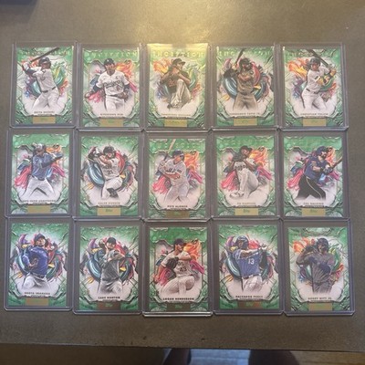 2025 Topps Inception Green Parallel Lot Rookies & Stars No Duplicates