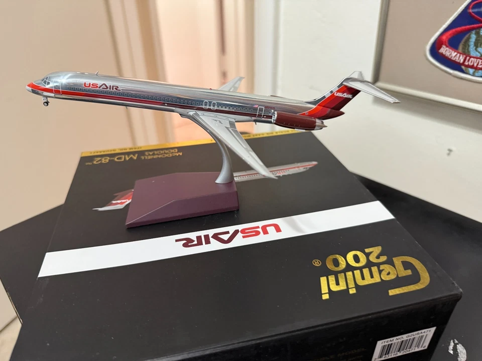 US Air MD-82 Geminijets200 Cromo N824US Edición Limitada (Raro)  Foto 3 de 4