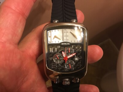 INVICTA ORIGINAL 1ST GEN S1 DAKAR RALLY 3 TIMEZONE MODEL 2843 BLACK CARBON FIBER