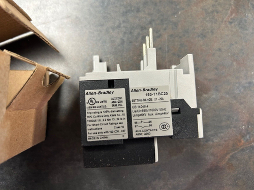 NEW ALLEN BRADLEY 193-T1BC25 OVERLOAD RELAY 21-25A - Picture 4 of 4