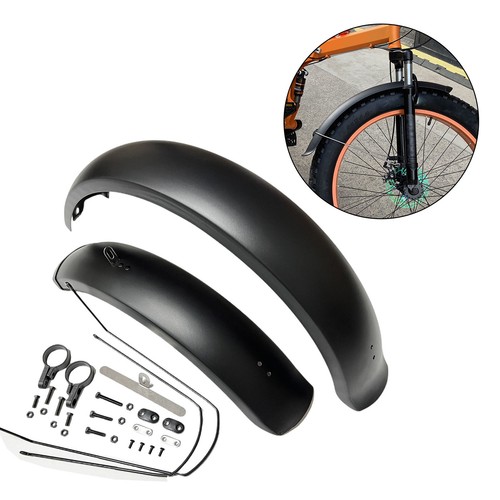 20" X4.0 Bicycle Fenders Fat Tire Mud Guards Fender Set Mudguards Mountain Bike - Picture 14 of 16