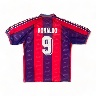1995-97 Barcelona Ronaldo #9 Football Shirt Vintage Rare