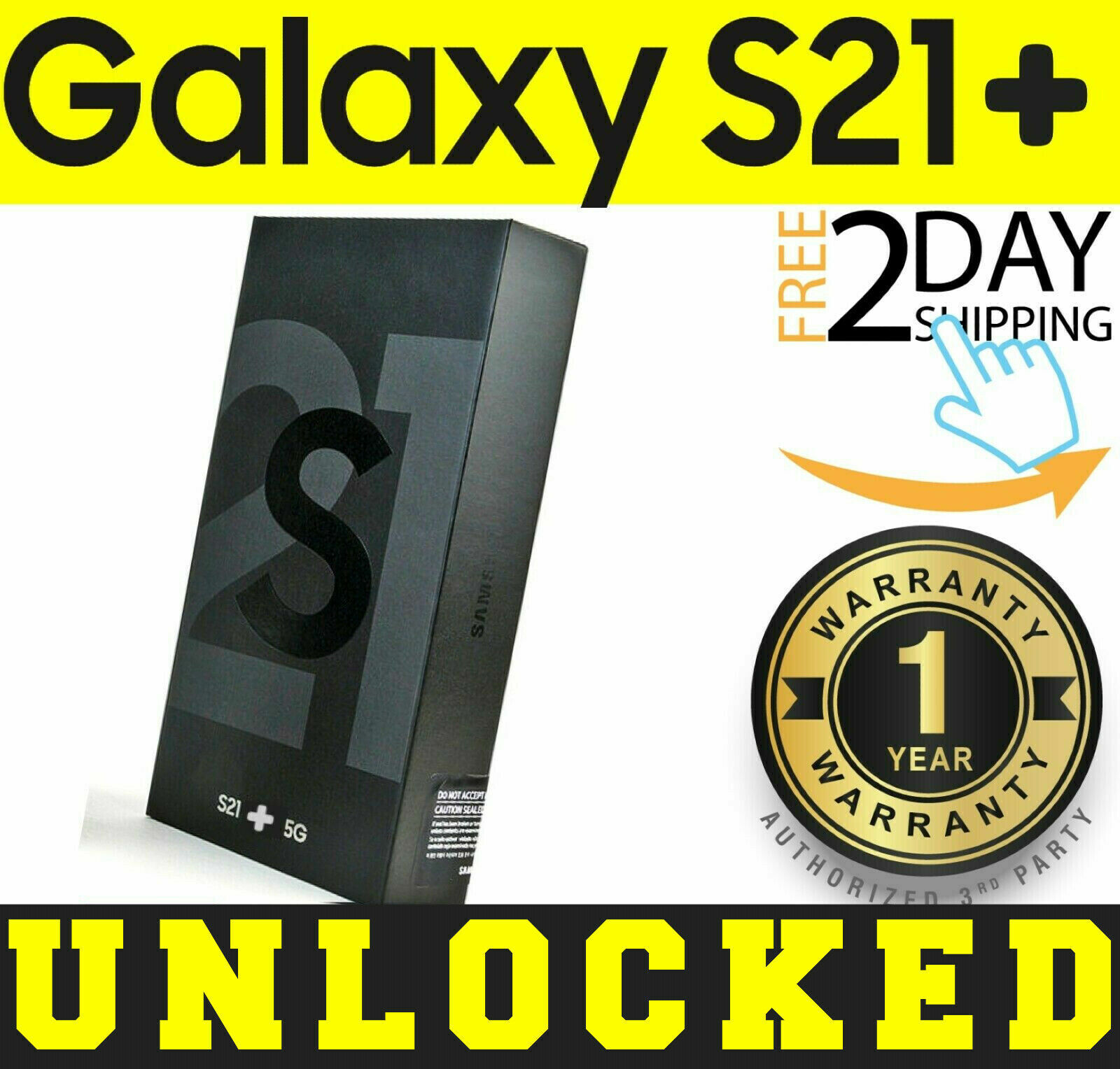 The Price of SAMSUNG GALAXY S21+ PLUS 5G SM-G996U1 128GB (FACTORY UNLOCKED) ⚫️🟣⚪️ ✤O/B✤(w) | Samsung Phones
