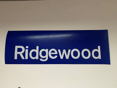 NY NYC BUS ROLL SIGN 1974 FRESH POND DEPO RIDGEWOOD BUSHWICK WILLIAMSBURG BKLYN