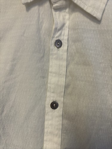 Camicia uomo Calvin Klein ricamata XL bianca manica lunga con bottoni - Foto 7 di 11