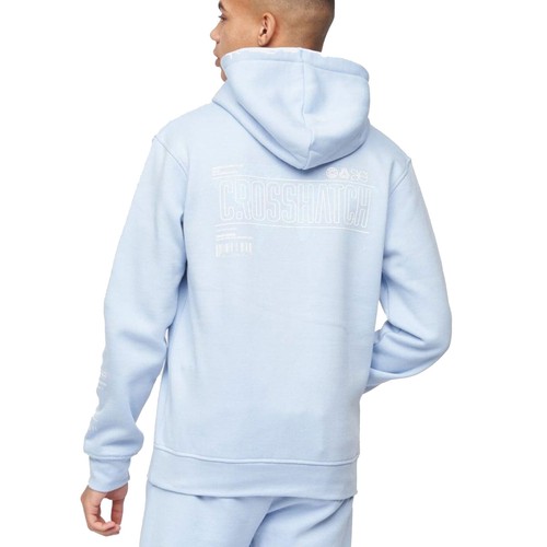 Crosshatch Bellmant Mens Classic Fashion Casual Hoodie Blue - Picture 4 of 5