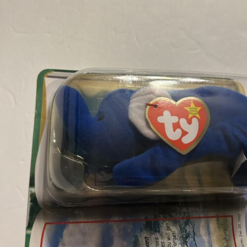 2000 Ty Teenie Beanie Baby McDonald's Legends Peanut The Royal Blue Elephant - Imagen 3 de 7