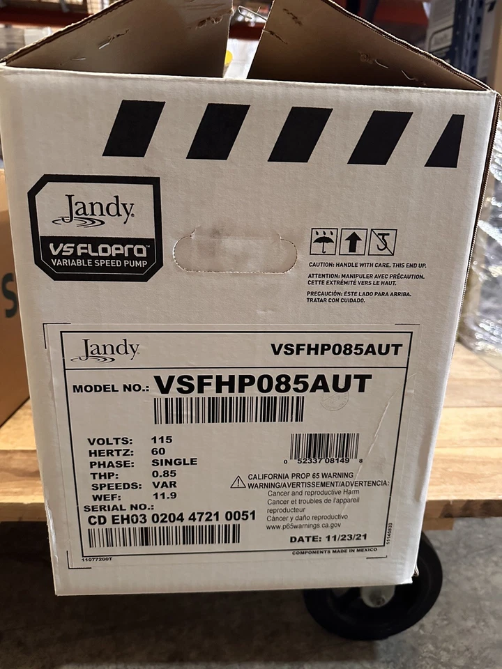 Jandy Pool Pump Variable Speed .85thp (VSFHP085AUT) - Image 2 of 4