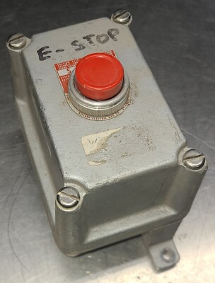 Killark FXCS-0B2 Single Red Momentary Contact Push Button