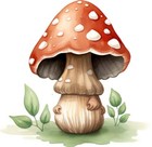 Colourful Mushroom Tree Wall Art Bedroom Window Decor Van Vinyl Sticker Decal