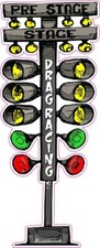 Drag Racing Cartoon Tree Decal 2 Ft