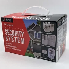 Power To Go 15 Piece Whole-Home Security System Motion Activated Protection NIB