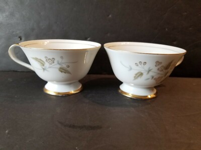 Sterling By Nikko 2 Coffee Cups 2 1/2''H