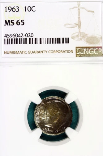 1963 - NGC MS65 ROOSEVELT DIME!!!   #B12806