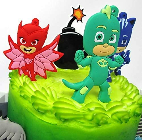 PJ Masks Geburtstag Tortenaufleger Set mit PJ Masks Figuren - Bild 4 von 7