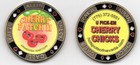 Cherry Patch 2 Crystal, Nevada Legal Brothel  Cat House Brass coin — photo 2