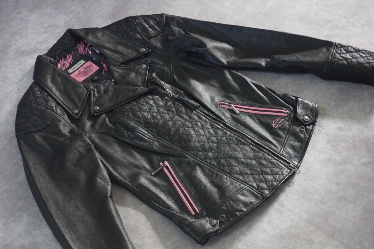 Harley Davidson Women's Pink Label Swarovski Crystal Leather