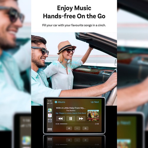 2in1 Wireless CarPlay Android Auto Adapter AI Mini Box Plug&Play For Car Radio - Picture 6 of 12