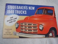 1949 Studebaker Truck Brochure Folder Original Free Poostage 1949 Studebaker Truck Brochure Folder Original Free Poostage