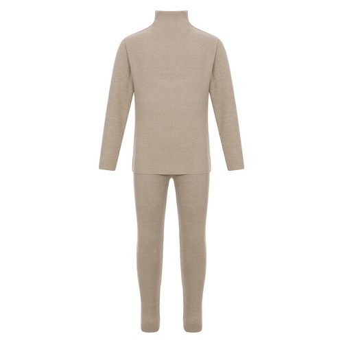 Girls Boys Loungewear Winter Thermal Underwear Kids Pajamas Set Solid Color - Picture 6 of 49