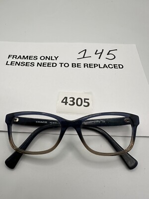 COACH NEW YORK HC6089 5474 Denim Taupe Designer Eyeglasses Frames 51-16-135‎ COACH NEW YORK HC6089 5474 Denim Taupe Glitter Gradient  main image 3
