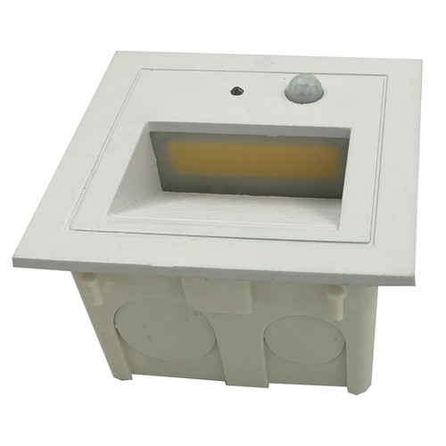 Outdoor Lamp 3W LED Wall Light Step Mounting Box Stairway Door Motion Activated - Picture 5 of 9