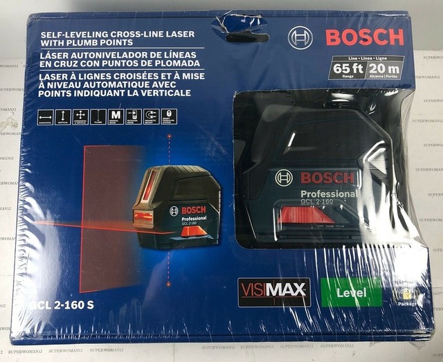 Bosch Self Leveling Cross Line Laser Level Gcl 2 160 S For Sale