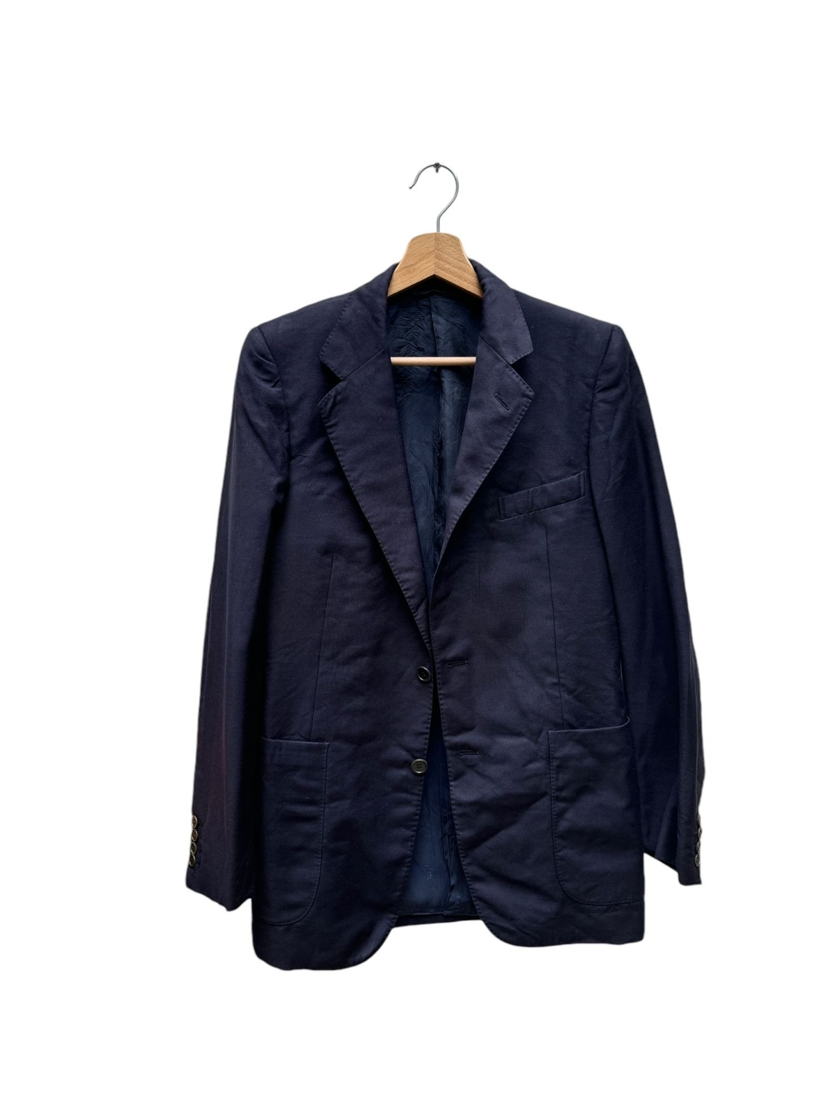 Giacca blazer Yves Saint Laurent lana navy taglia 44 XS