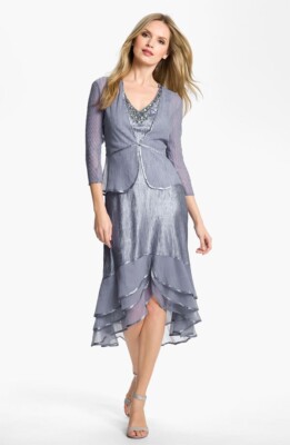 Jacket Dress Komarov Jacket Komarov Charmeuse A-Line Dress Jacket Oyster Smoke Jacket Dress Komarov Jacket Komarov Charmeuse A-Line Dress Jacket Oyster Smoke