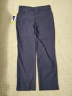 Hilary Radley Woman's Blue Built-in Tummy Control Panel Ankle Pants Small NWT — photo 1