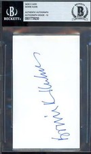 Bowie Kuhn Gem Mint 10 Beckett BAS Signed 3x5 Index Card Autographed