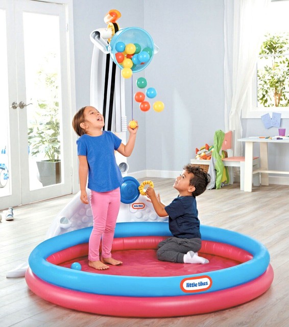 New! LITTLE TIKES Splash Fun Zone Drop Zone Kids Indoor/Outdoor Inflatable Pool | eBay